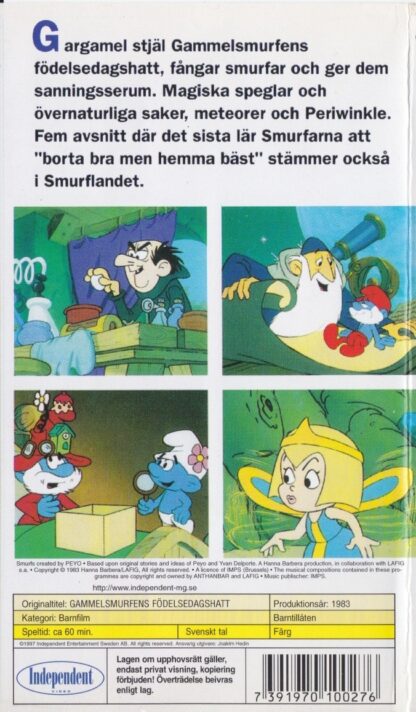 Gammelsmurfens födelsedagshatt (Secondhand media)