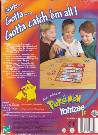 Pokémon Yahtzee Jr.