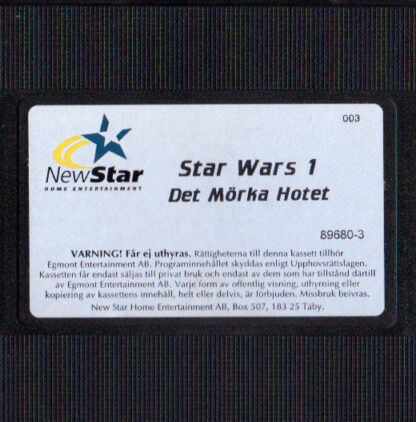 Star Wars 1 - Det mörka hotet (Secondhand media)