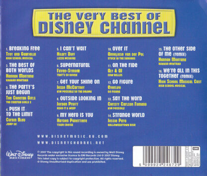 The Very Best Of Disney Channel (baksida)