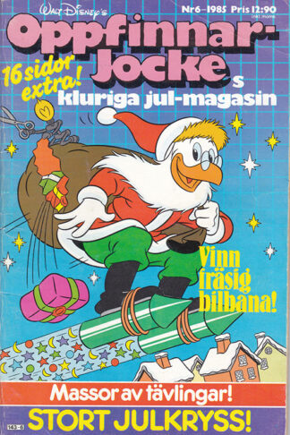 Oppfinnar Jockes Kluriga Jul Magasin Nr 6 1985 Framsida