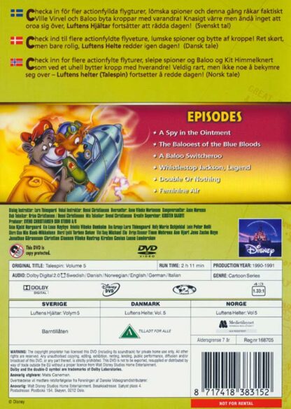 Talespin (Luftens Hjältar) - Volym 5 (Secondhand media)