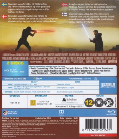 Star Wars - The Last Jedi (Secondhand media)