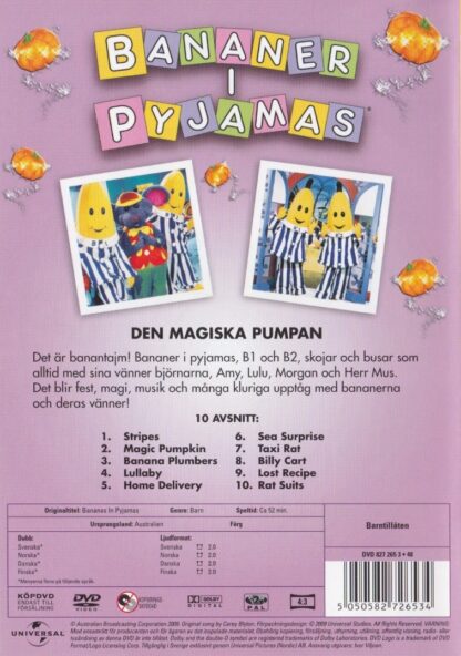 Bananer i pyjamas 16 - Den magiska pumpan (Secondhand media)