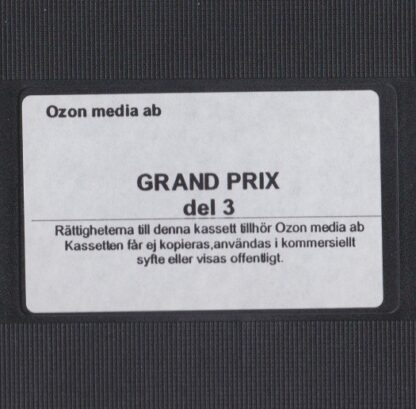 Grand Prix, del 3 (Secondhand media)